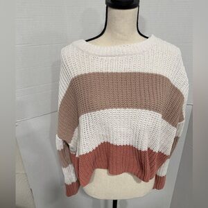 Moon &madison by Anthropology tricolor sweater